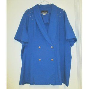 Shirt - “Russell Kemp New York” Button Down Short Sleeve Dress Sz:20